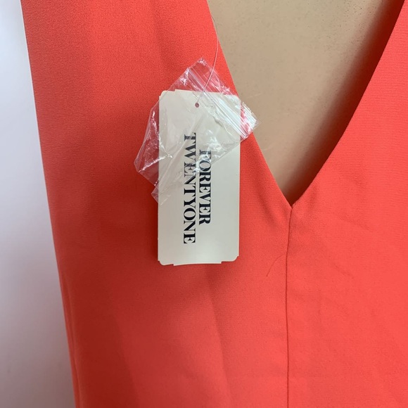 Forever 21 NWT Dress soft Orange SZ S - Picture 5 of 8